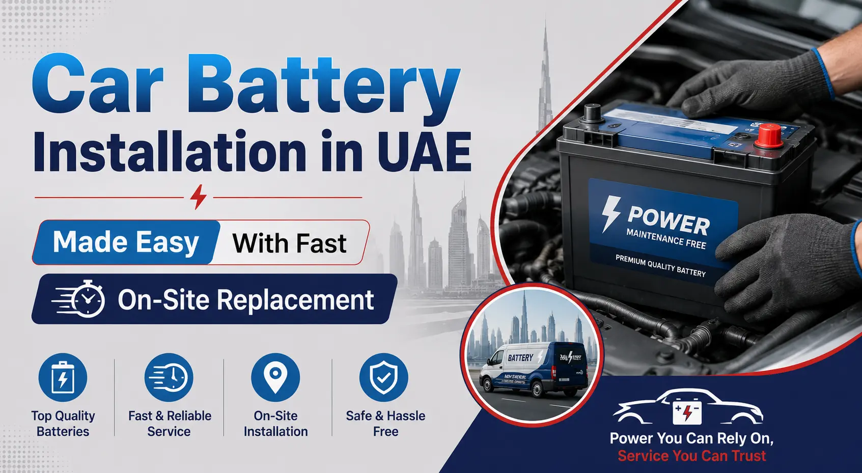 Car Battery Installation in UAE