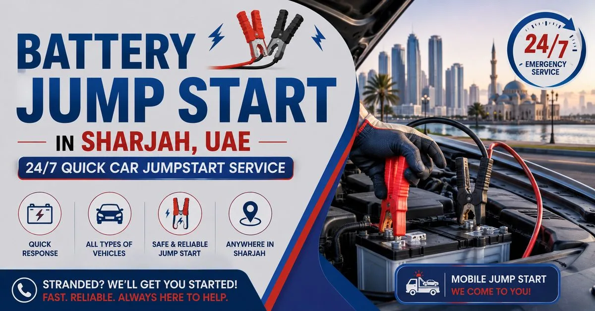 Battery Jump Start in Sharjah | Quick Car Assistance